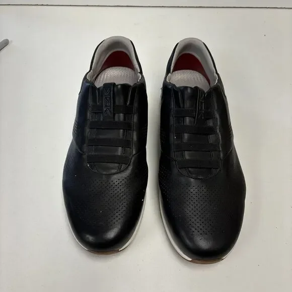 Kizik Fast Slip-On Sneakers Men\'s 13 Black Leather Mid Top Casual Shoes M0101BK Amazon.com | Kizik London Slip On Shoes for Men: Comfortable  main image 3